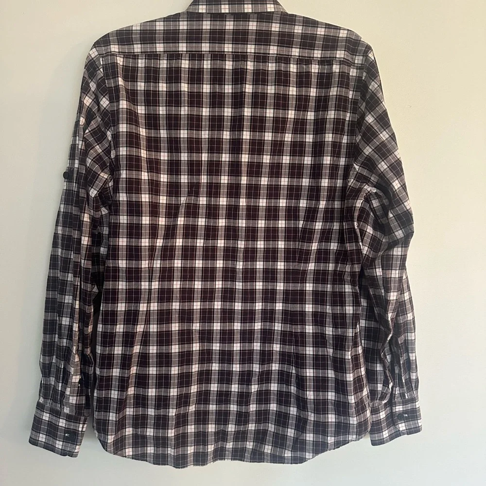 Express Fitted Button-Up Shirt - Size M - 100% Cotton - EUC - Picture 7 of 8